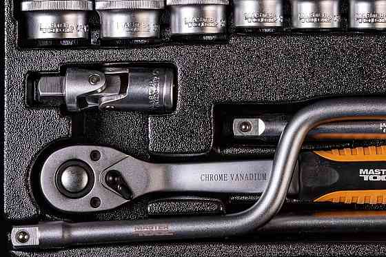 Набор торцевых насадок MASTERTOOL PROFI CrV 1/2