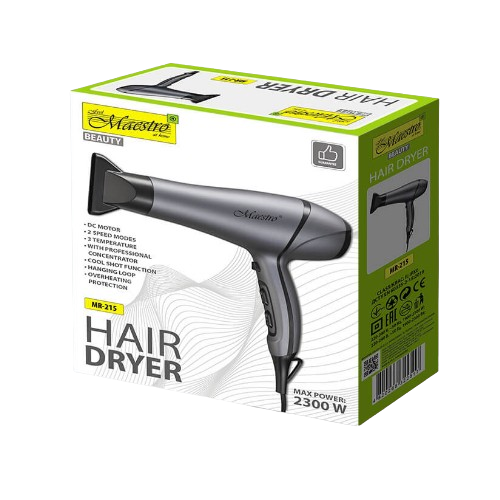 Фен для волосся 1900-2300W (2 швидкості/3 темпер.режими) MR-215 Maestro Житомир - изображение 4