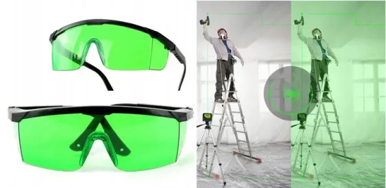 Зеленые защитные очки для лазерного гравера Киев