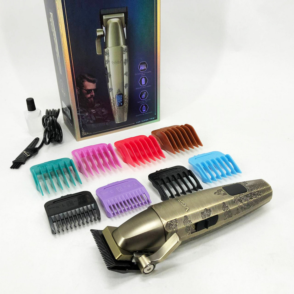 Парикмахерская машинка аккумуляторная профессиональная, Мужской триммер для окантовки BZ-42 Львов - изображение 2