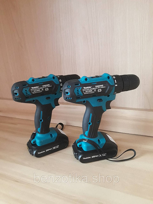 ШУРУПОВЕРТ MAKITA 550DWE 24V 5A/H LI-ION (С НАБОРОМ СВЕРЛ И БИТ) Киев - изображение 8