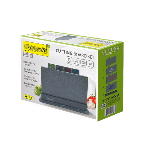 Набір дошок кухонних (4 дошки + підставка) пластик MR-1787G Maestro Житомир - изображение 4