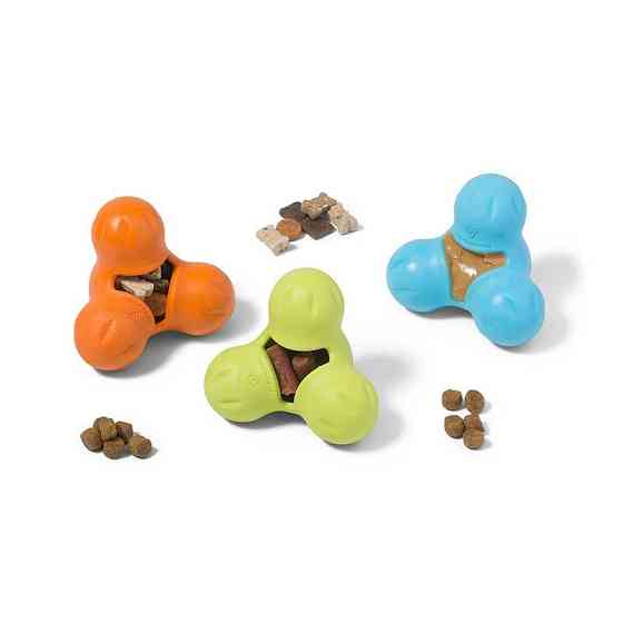West Paw Tux Treat Toy (Вест Пав Тукс) игрушка для собак с отверстием для лакомств Большой - 13 см., Оранжевый Запорожье