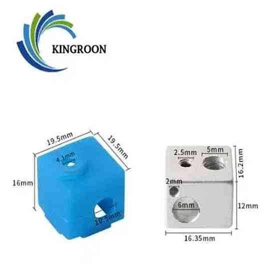 Нагрівальний блок Kingroon V5 + силіконовий носок Київ