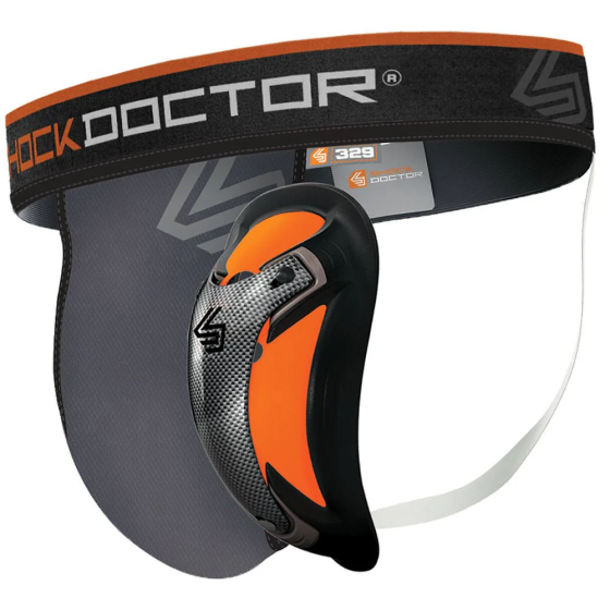 Захист паху Shock Doctor 329 Supporter with Ultra Carbon Flex Cup Grey, S Кам'янське