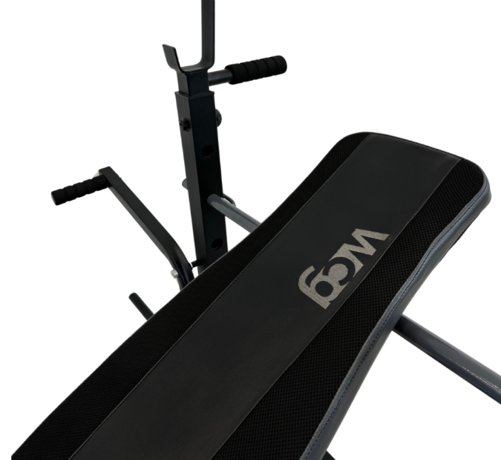 Лавка для жиму універсальна WCG 0090 + Тяга + Бруси + Приставка скотта + Набір HARD штанга 98 кг Київ - фото 9