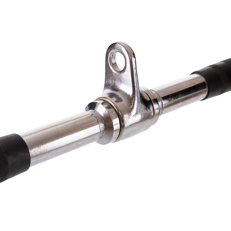 Рукоятка для тяги на трицепс и бицепс прямая обрезиненная 40 см TA-5703 хром Киев - изображение 3