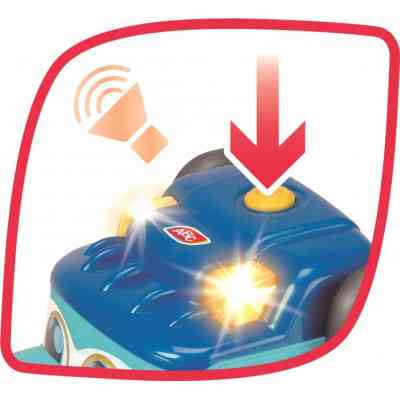 Спецтехніка Dickie Toys Вантажівка АВС "Тедді" зі звук. та світл. ефектами, з причепом та машинкою, 60 см (4119002) Вінниця