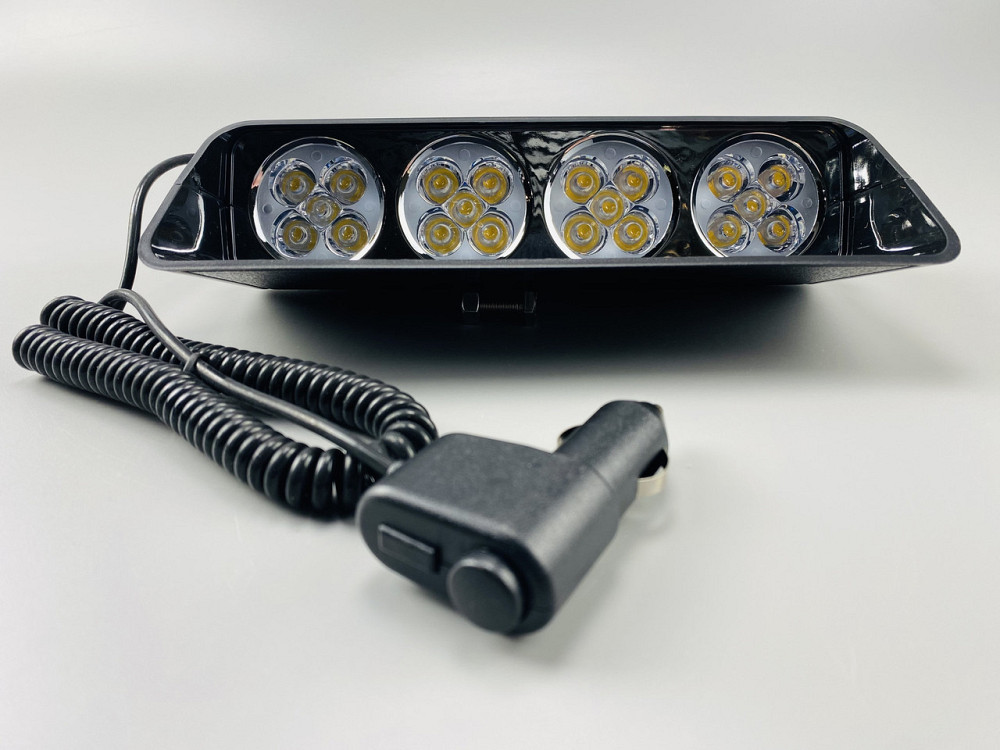 Маячок проблисковий S20 стробоскоп 9-80V 4led діодів мигалка мигалка помаранчевий спалах під скло Мукачево - фото 1