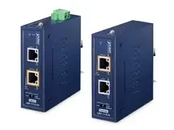 Комутатор Planet IP30 Industrial 1-Port 10/100TX 802.3bt PoE + 1-Port UTP Long Reach PoE Kit (LRP-111UH + LRP-111UE, -40 to 75 Київ