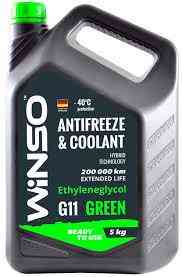 Антифриз WINSO GREEN G11 (зелений) 5 кг, готовий до використання Ковель