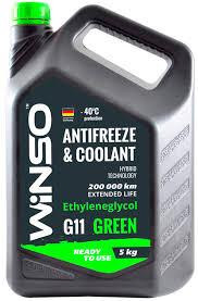 Антифриз WINSO GREEN G11 (зелений) 5 кг, готовий до використання Ковель - фото 1