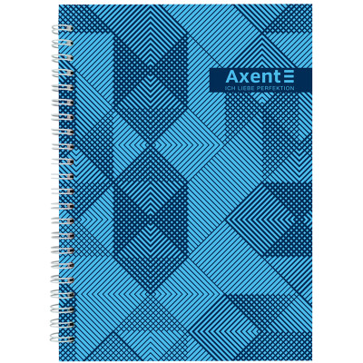 Блокнот Axent на спіралі А5 96 аркушів, клітинка, тверда обкладинка №33 (8032-33-A) Вінниця - фото 1