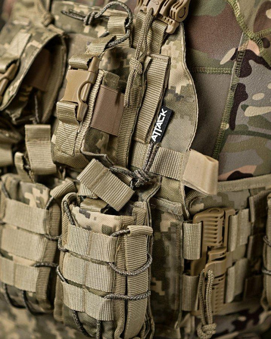 Плитоноска 4 швидкі скидання Cordura піксель ВТ7930 Одеса - фото 4