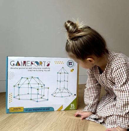 Детский игровой 3D конструктор Палатка Халабуда Game Forts (85 деталей) Винница