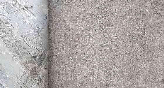 Шпалери вінілові на флізеліні Grandeco Time метрові під штукатурку під замш матові чорні з коричневим Київ