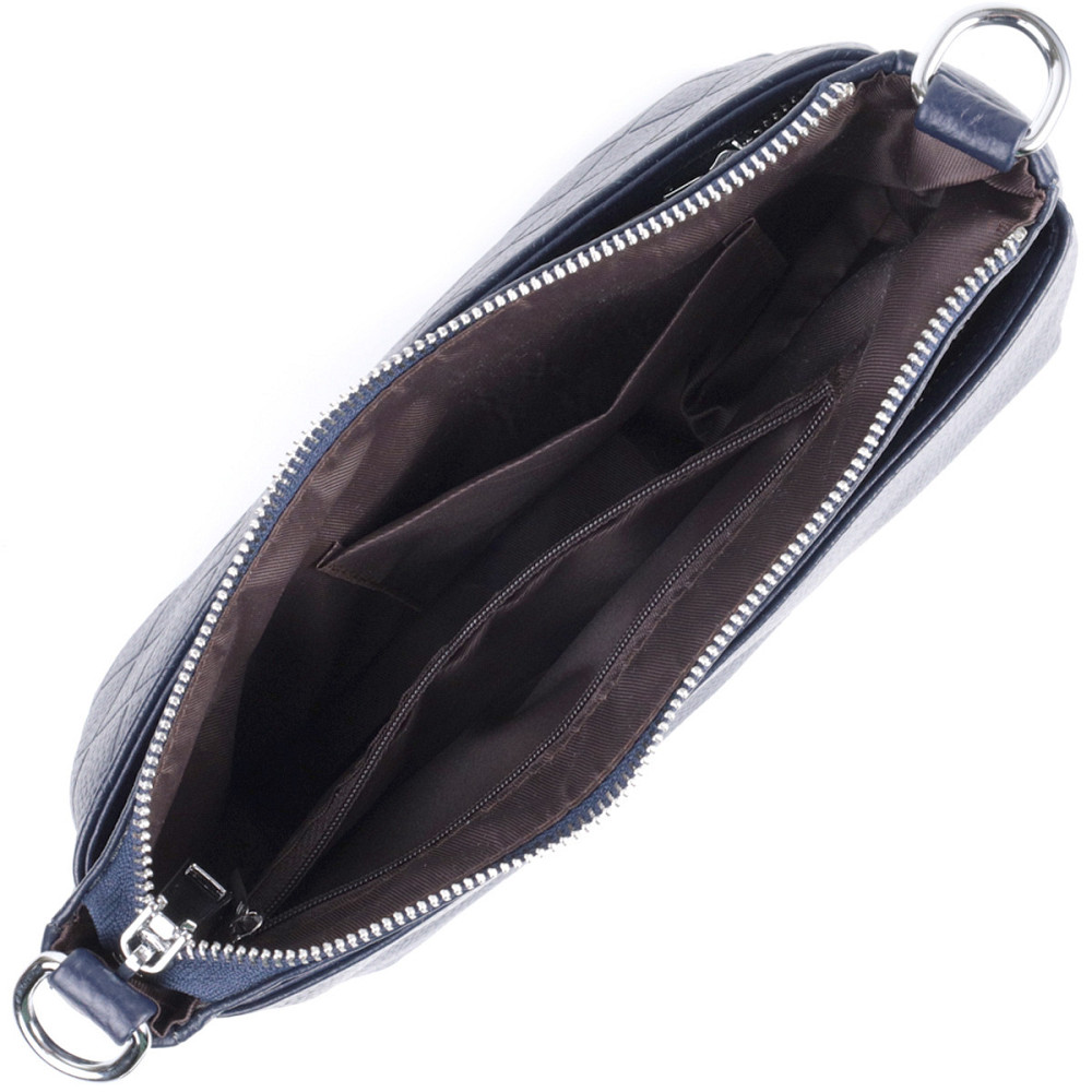 Надежная сумка для женщин на три отделения из натуральной кожи Vintage 22806 Синий Киев - изображение 7