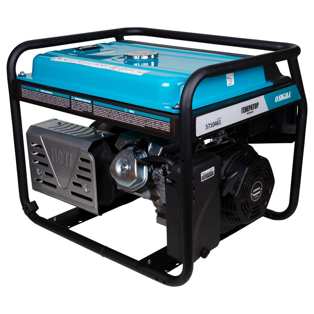 Генератор бензиновый 230В 5.0/5.5кВт 4-х тактный ручной запуск SIGMA (5710461) Киев - изображение 5