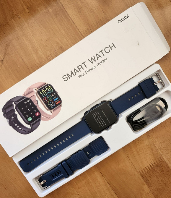 Смарт-Часи: Smart Watch Didbi P66 Blue ip 68 Київ - фото 2