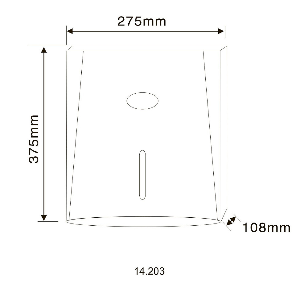 Диспенсер паперових рушників HOTEC 14.203 ABS Луцк - изображение 4