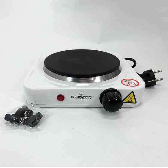 Плита побутова переносна Crownberg CB-3742, Зручна настільна плита для приготування страв BV-96 Івано-Франківськ
