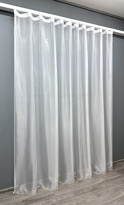 Тюль VR-Textil 009т Органза однотонна Білий 250х270 см (42-0868) Київ - фото 3