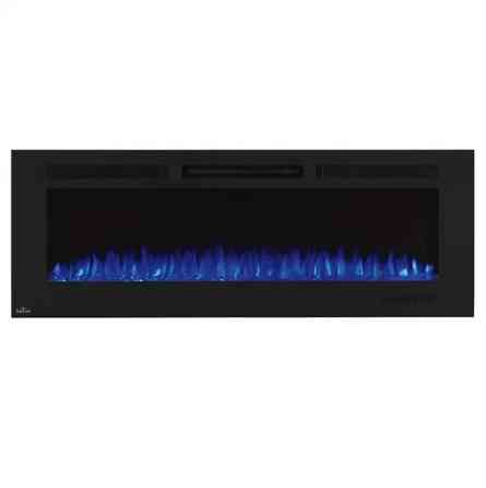 Камин электрический горизонтальный Allure Phantom 60 с металлической сеткой, черный мат (NEFL60FH-MT-EU) Код: 010740 Ровно