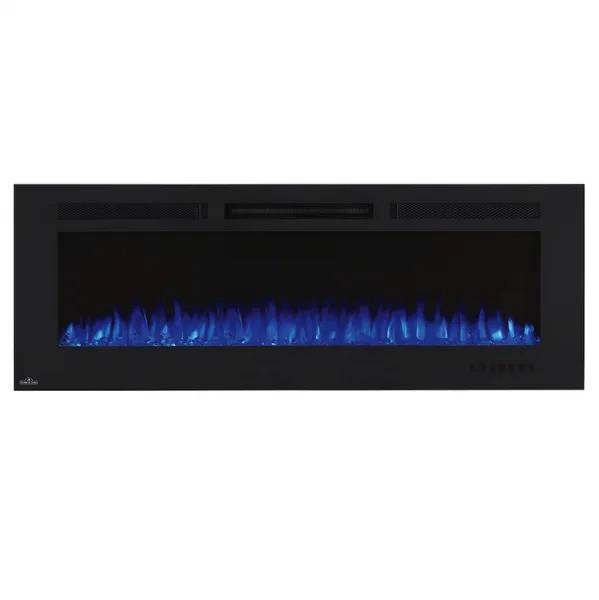 Камин электрический горизонтальный Allure Phantom 60 с металлической сеткой, черный мат (NEFL60FH-MT-EU) Код: 010740 Ровно - изображение 2