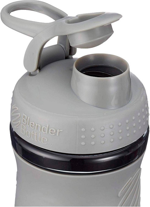 Шейкер спортивний (пляшка) BlenderBottle SportMixer Flip 20oz/590ml Grey Луцк - изображение 6