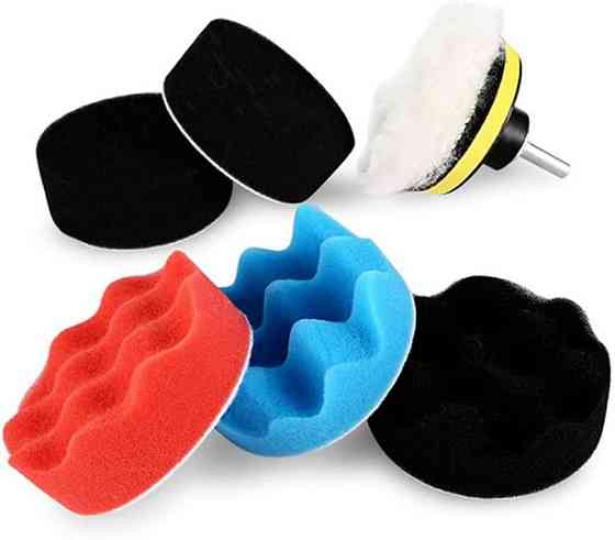 Набор полировальных насадок для шлифовки авто 6шт Киев