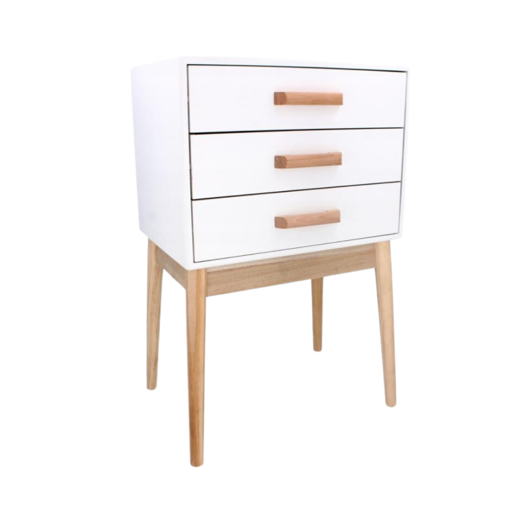 Тумба приліжкова Chomik AVESTA на три ящики у скандинавському стилі Київ - фото 3