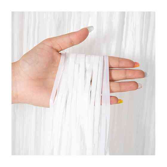 Дождик для фотозоны с дефектом 2 м на 1 м белый Киев