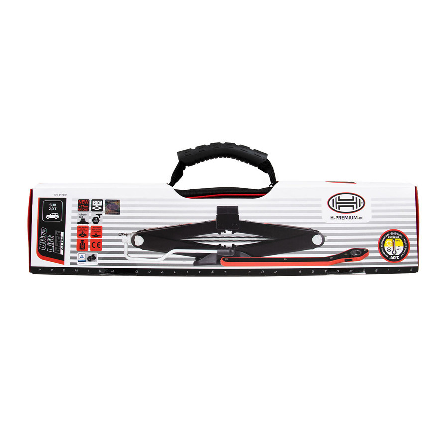 Преміум домкрат гвинтовий (ромб), з ручкою-трещіткою, 2т "BlackEdition", Heyner, 347210 Київ - фото 8