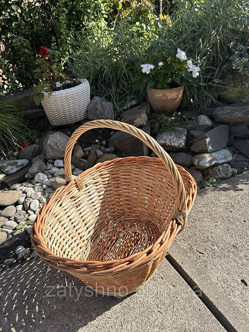 Кошик плетений для подарунків великий Київ - фото 5