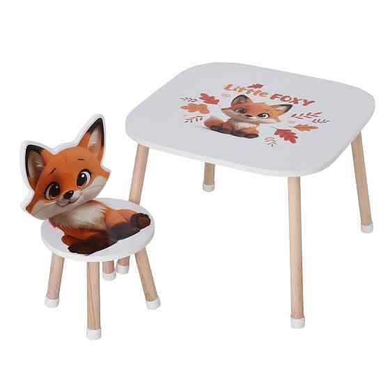Дерев'яний дитячий столик M 502-4 зі стільчиком Вінниця