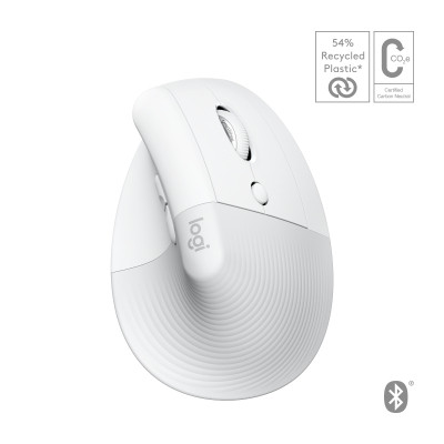 Мышка Logitech Lift for Mac Vertical Ergonomic Mouse Off White (910-006477) Винница - изображение 6