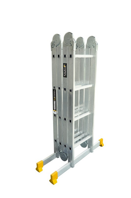 MASTERTOOL Драбина алюмінієва MASTERTOOL шарнірна 4х4 ступенів h=5500 мм max 150 кг 79-1604 Коломия - фото 9