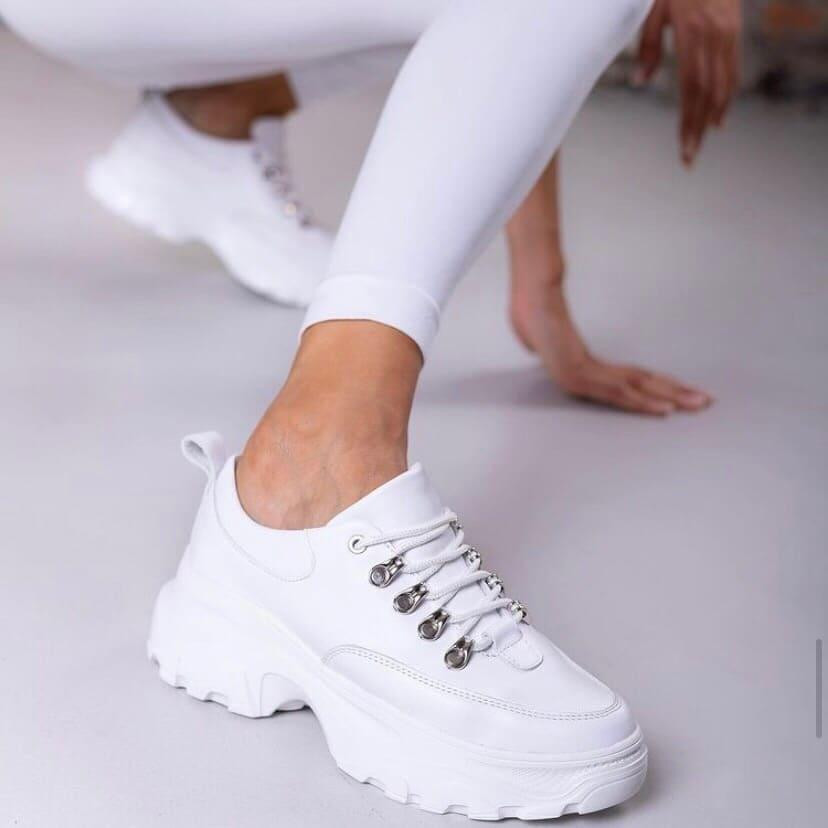 RONE Кросівки жіночі RONE 018 білі (весна-осінь, шкіра натуральна) (4352) 36 Коломыя - изображение 1