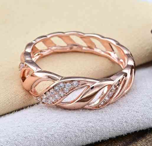 Кольцо Xuping 14371 размер 17, позолота РО, ширина 6мм, вес 2г, белые фианиты Киев