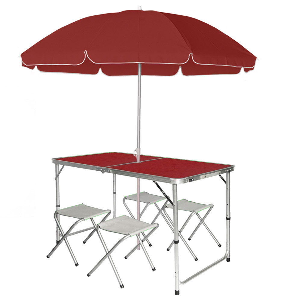 Раскладной стол для пикника + 4 стула, 120x70x60см / Стол для кемпинга / Туристический стол складной Киев - изображение 4