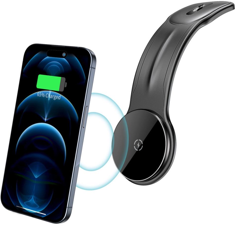 Автомобільне кріплення для смартфона D21 Magnetic wireless (на панель) Velcro Acefast Винница - изображение 7