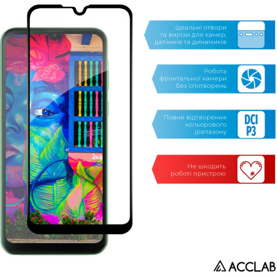 Скло захисне ACCLAB Full Glue Oscal C20 Pro Black (1283126582042) Вінниця - фото 5