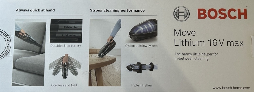 Ручний пилосос Bosch 16Vmax (BHN16L) - Сірий. Харків - фото 5