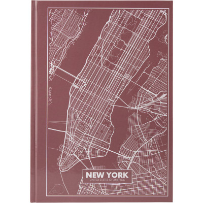 Книга записная Axent Maps New York А4 у твердій обкладинці 96 аркушів у клітинку (8422-543-A) Винница - изображение 1