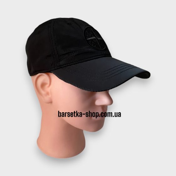 Кепка Stone Island nylon чорний 58-63 (р) Запоріжжя