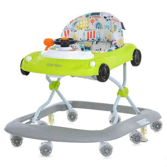 Детские Ходунки Car way ME 1216 Green-Gray, музыка, свет Винница