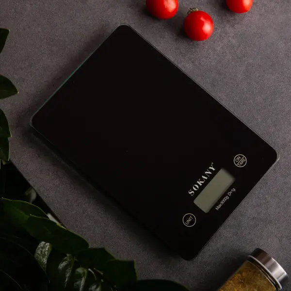 Sokany Ваги для кухні Sokany до 5 кг електронні на батарейках Чорні Lugi SK-19027B Коломыя - изображение 2