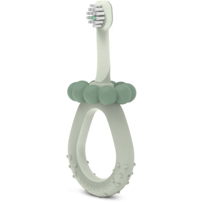 Дитяча зубна щітка Suavinex STAGE 1 з масажером від 0 до 2 років, зелена (403011) Вінниця - фото 1