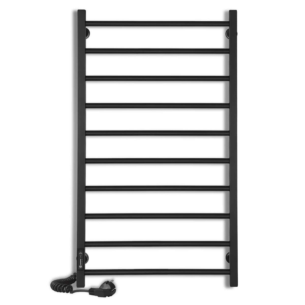 Електрична рушникосушарка Laris Зебра Альфа ЧФЧ10 500Х900 Е чорна, ліве підключення Київ - фото 2