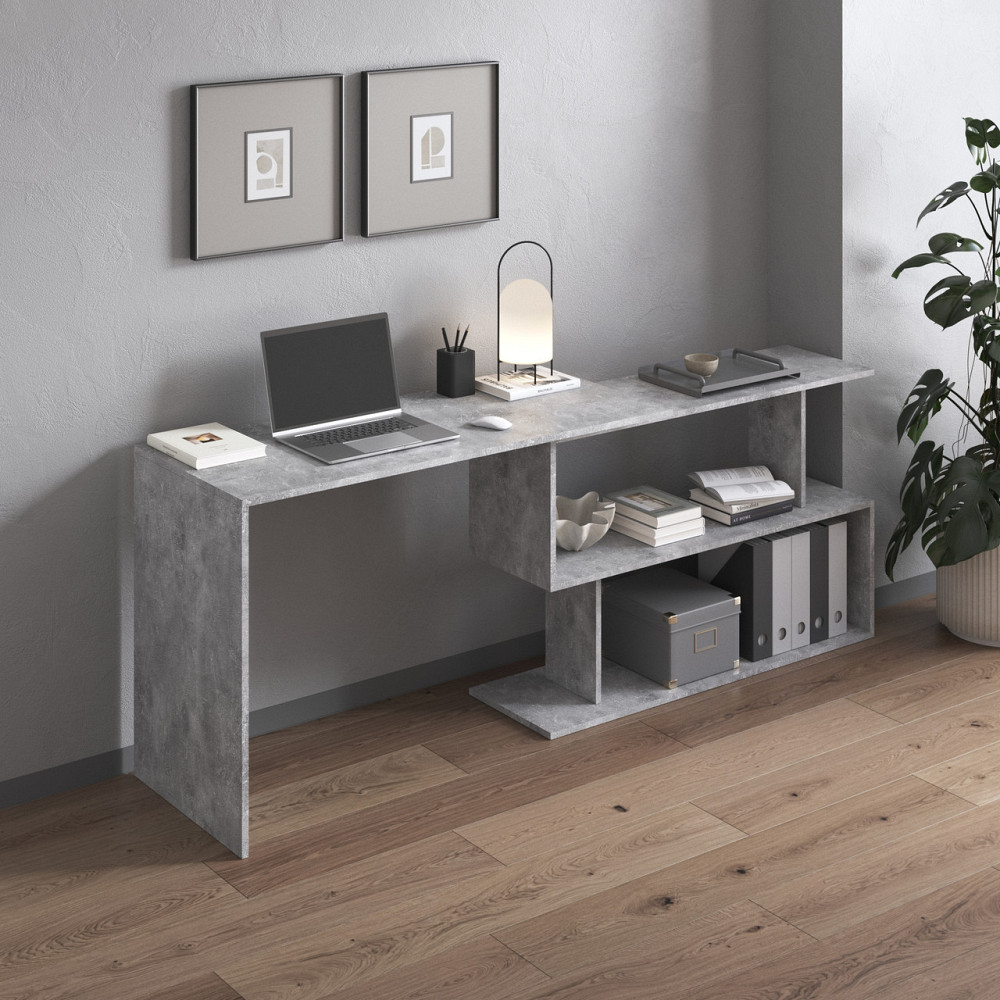 Cтол компьютерный VAYS поворотный письменный cтол трансформер M-41 Бетон Львов - изображение 2